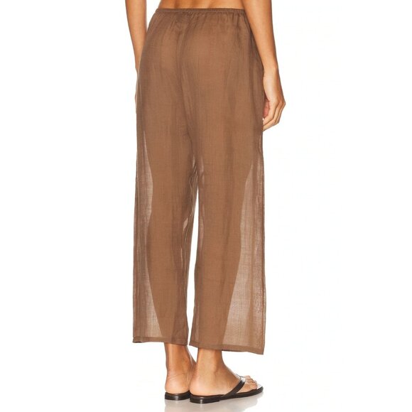 LESET Niko Crop Pocket Pants Choco Brown - Picture 4 of 6